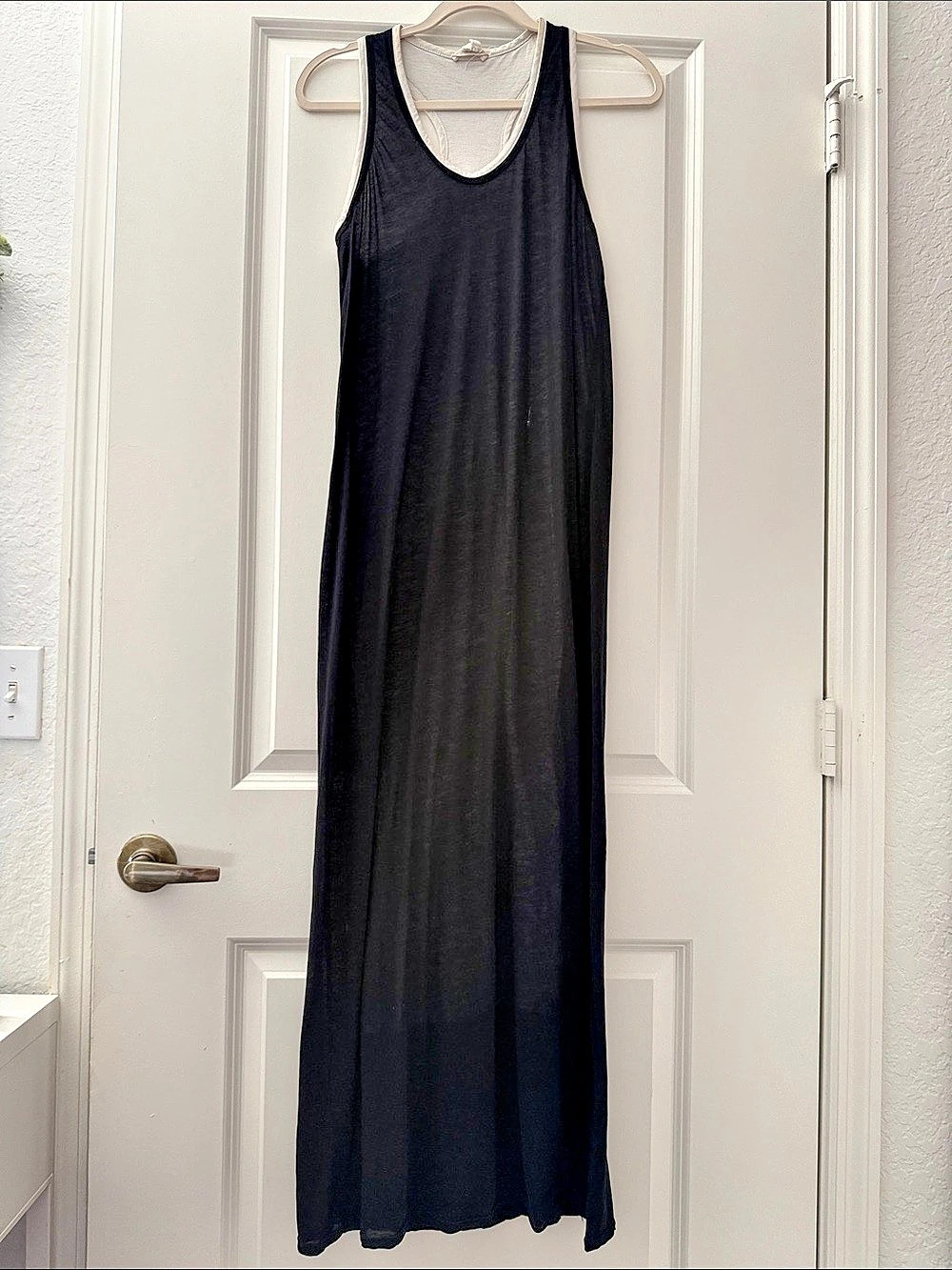 Helmut Lang Racer Black Maxi Dress